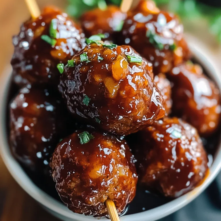 Apple Butter BBQ Meatballs