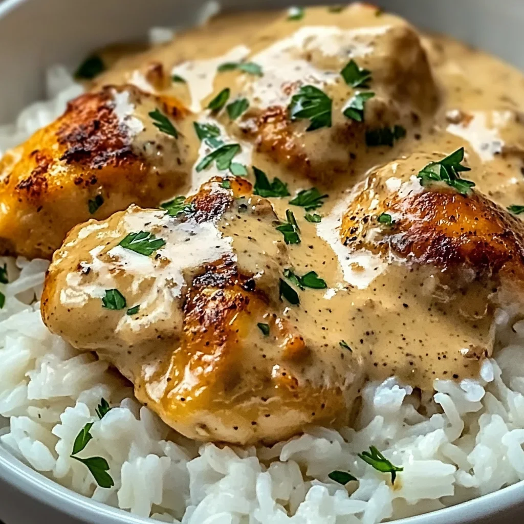 Best Smothered Chicken and Rice