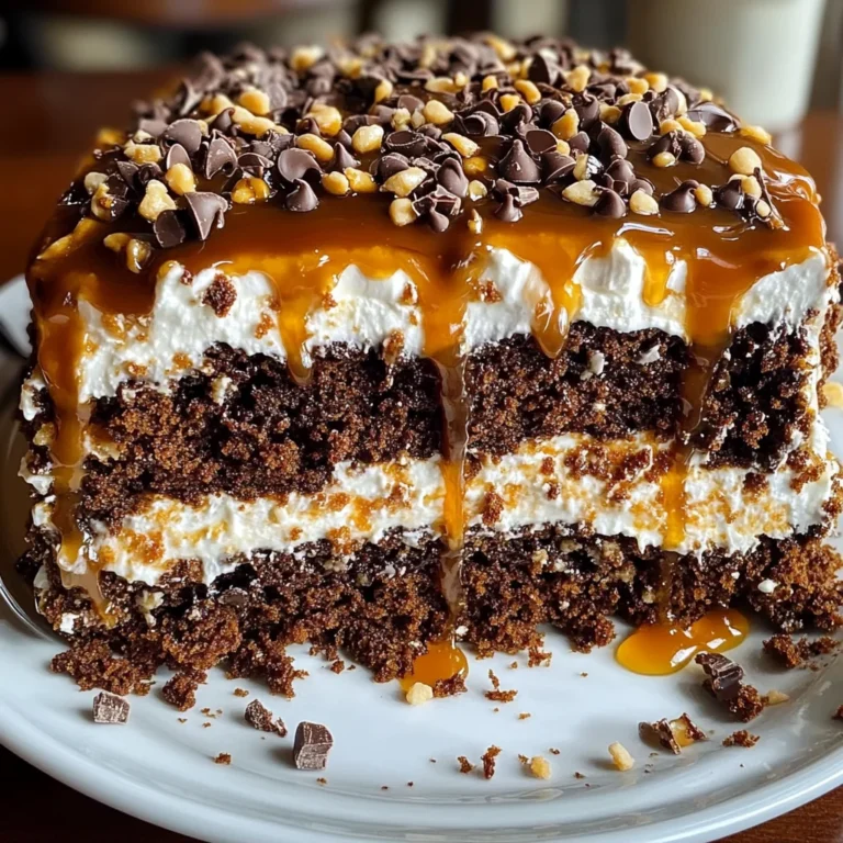 Chocolate Caramel Toffee Crunch Cake: Indulge Now!