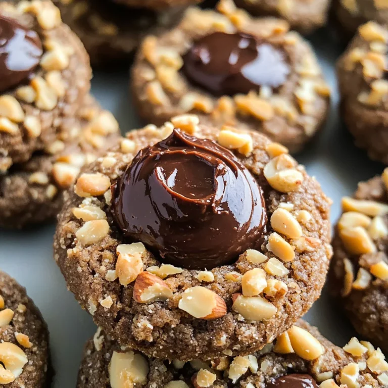 Chocolate Hazelnut Thumbprint Cookies Recipe