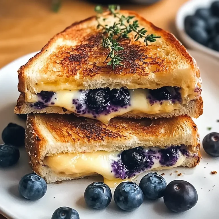 Crispy Blueberry Grilled Cheese Recipe