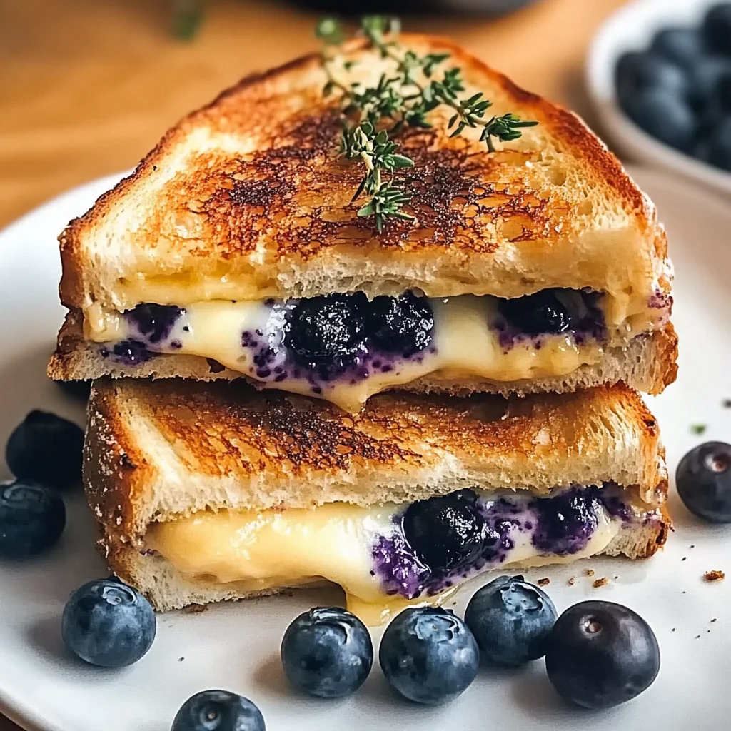 Crispy Blueberry Grilled Cheese Recipe