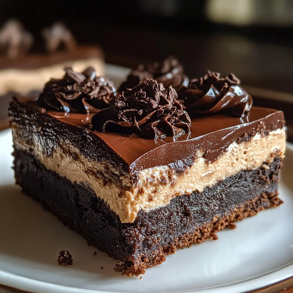 Death By Chocolate Cheesecake Bars