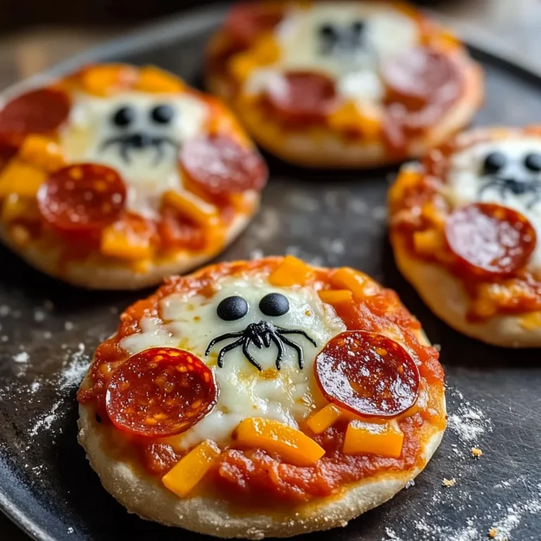 Halloween Mini Pizzas