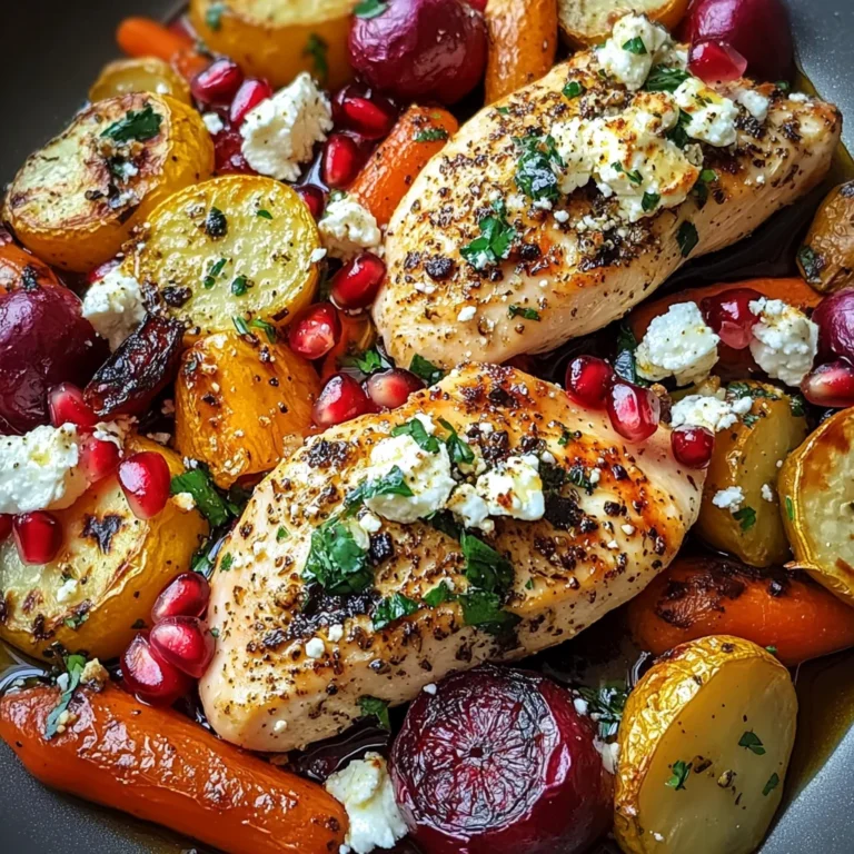One-Pan Chicken Feta Pomegranate