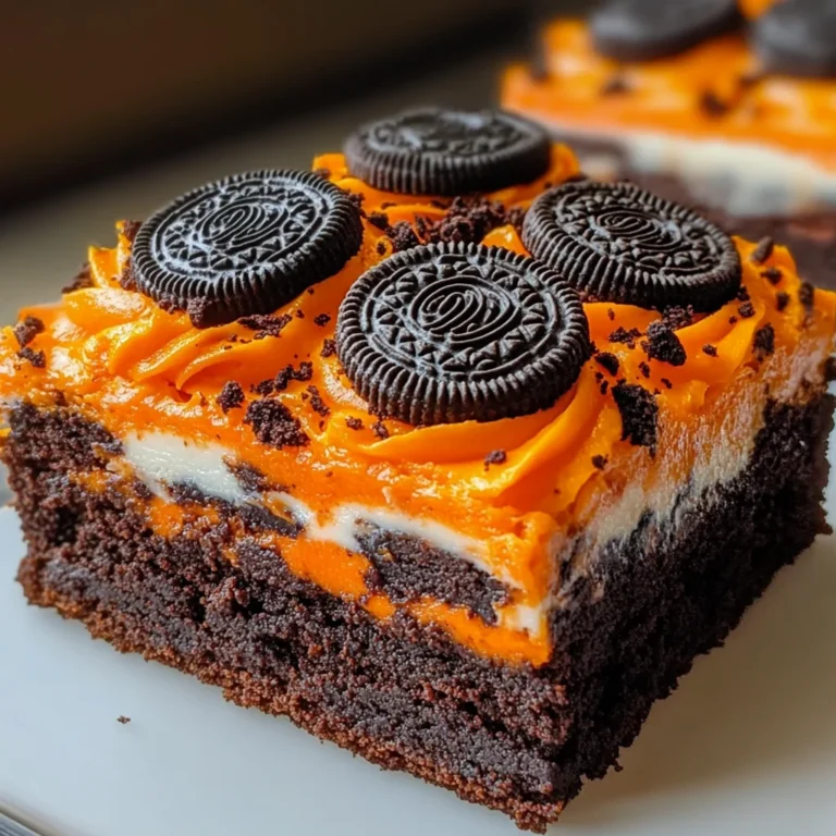 Oreo Layered Halloween Brownies: A Spooky Delight!