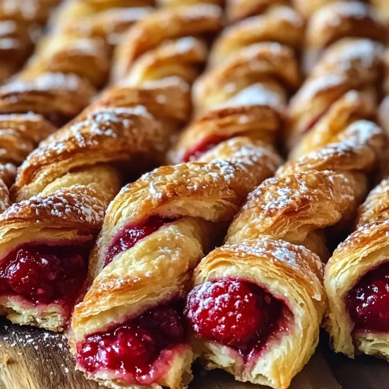 Raspberry Pastry Twists