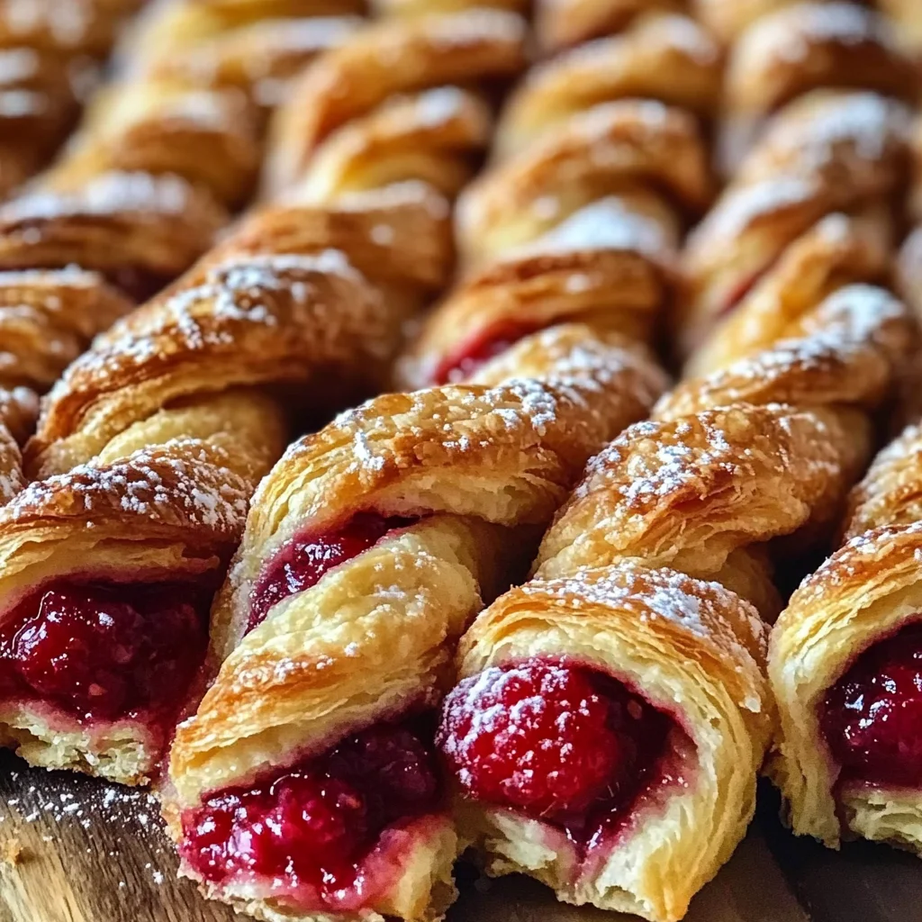 Raspberry Pastry Twists