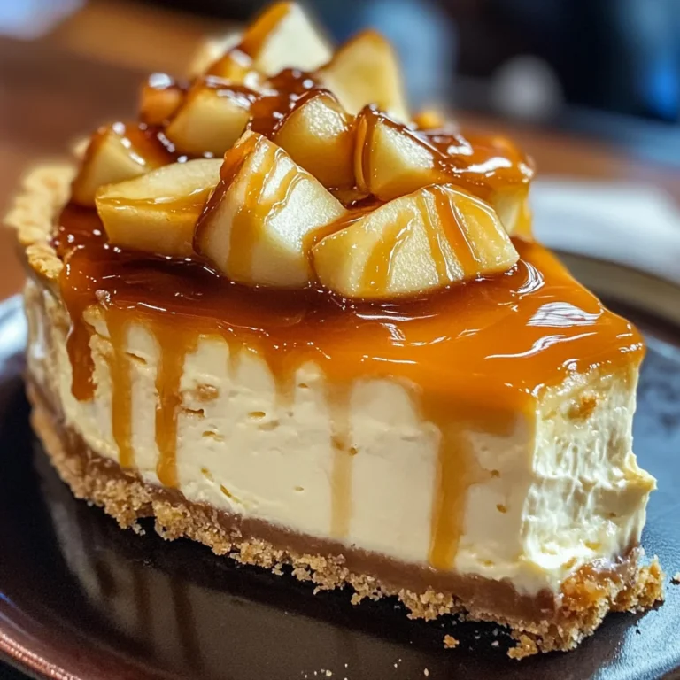 Salted Caramel Apple Pie Cheesecake