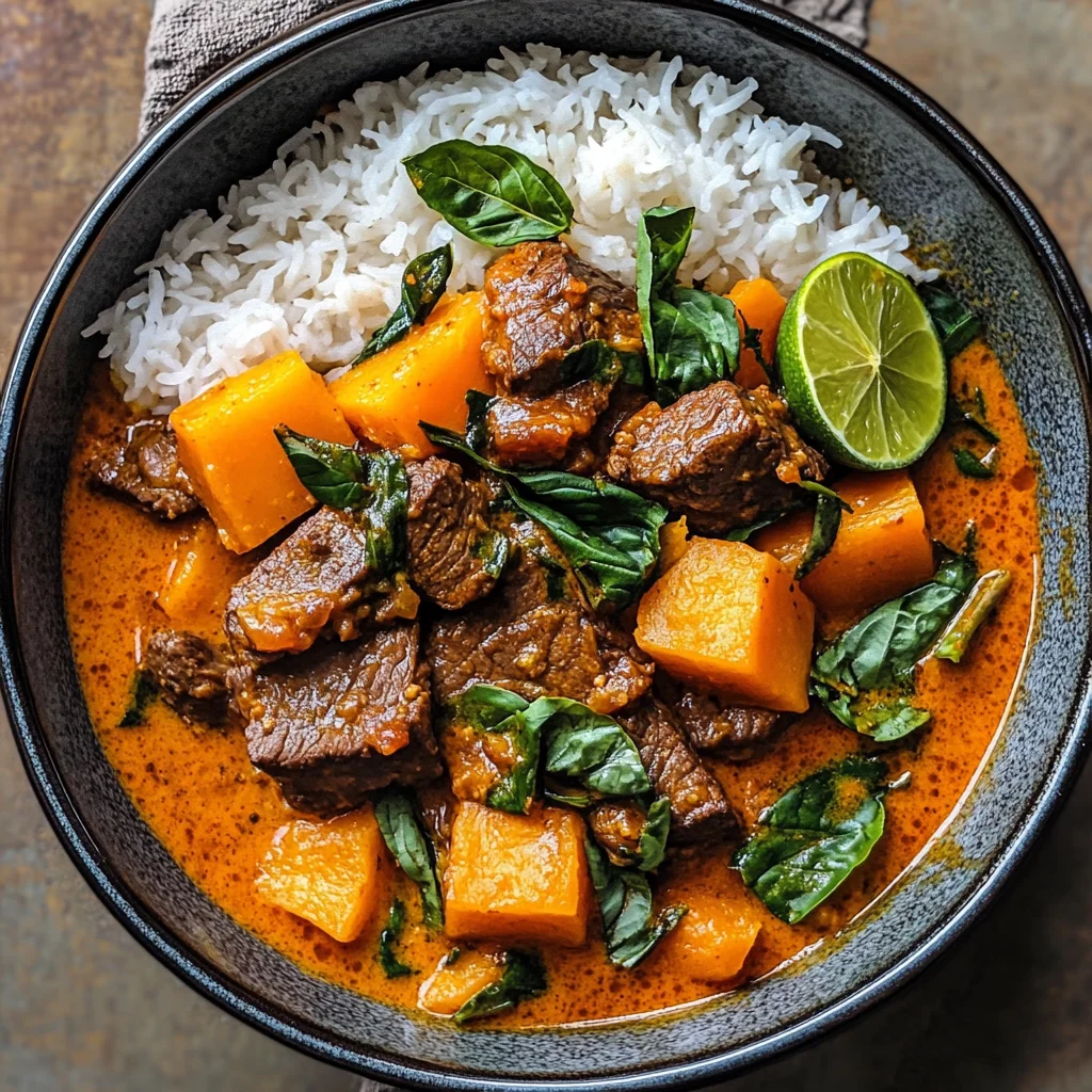 Thai Red Curry Beef with Butternut (Hearty & Gluten-Free)