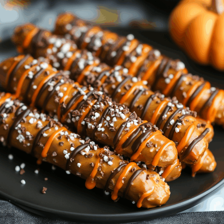 Pumpkin Spice Pretzel Rods