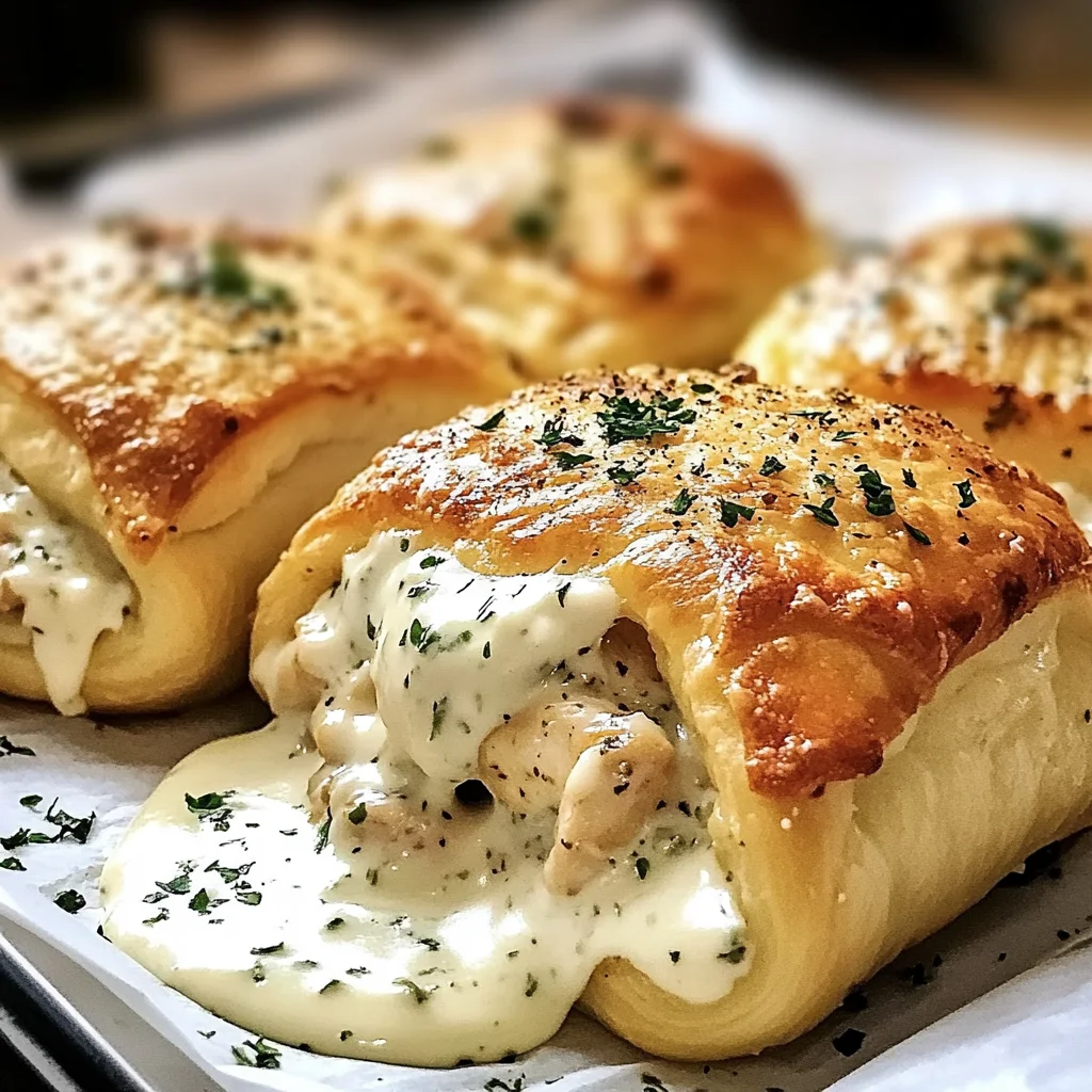 Chicken Pillows with Creamy Parmesan Sauce for Cozy Nights