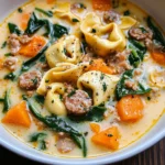 Creamy Sausage Tortellini Soup