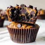 Double Chocolate Pumpkin Muffins