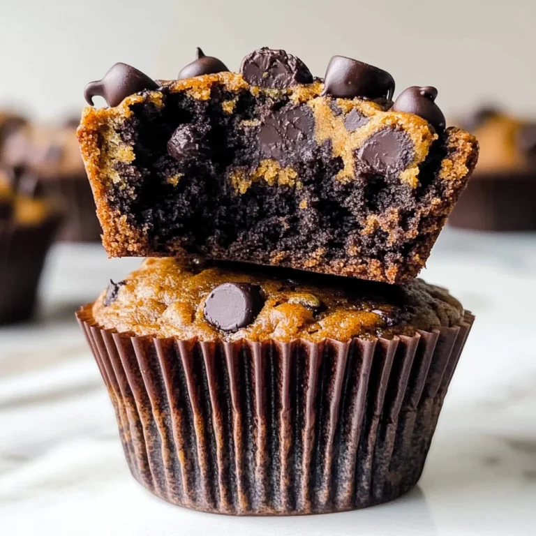 Double Chocolate Pumpkin Muffins