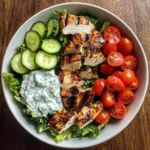 Greek Chicken Power Bowl with Tzatziki Sauce