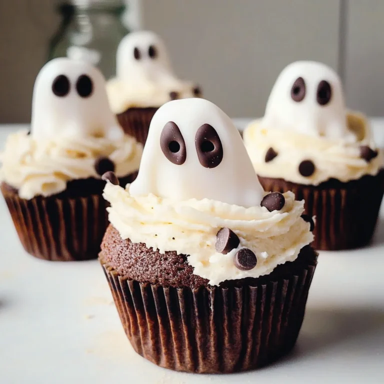 Marshmallow Ghost Cupcakes
