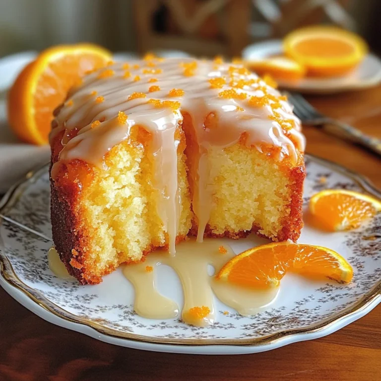Orange Velvet Pound Cake