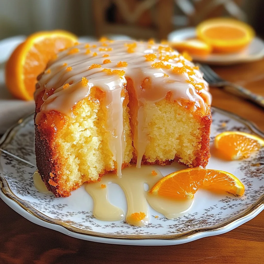 Orange Velvet Pound Cake
