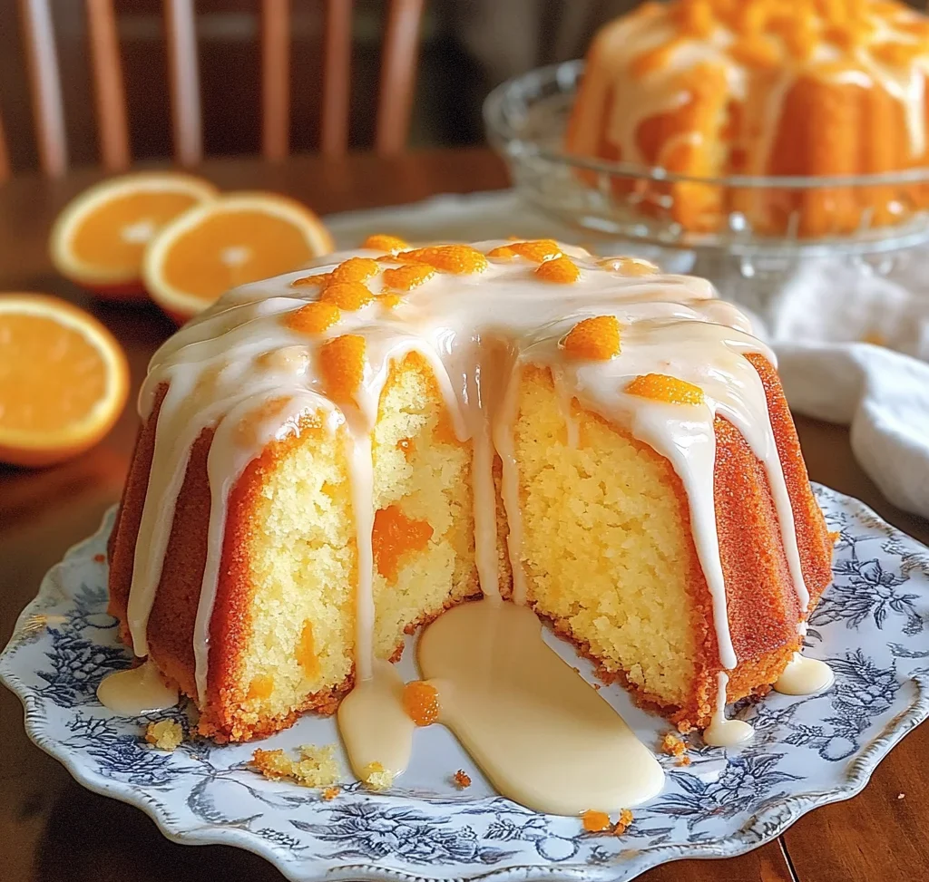 Orange Velvet Pound Cake