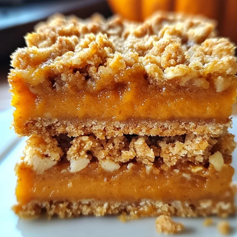 Pumpkin Pie Crumble Bars – Easy Fall Dessert Recipe