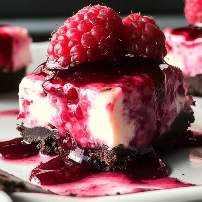 Raspberry Cheesecake Bites with Chocolate Crust