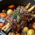 Red Wine-Braised Lamb Shanks with Rosemary & Root Vegetables