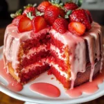 Strawberry Cream Cheese Pound Cake Recipe