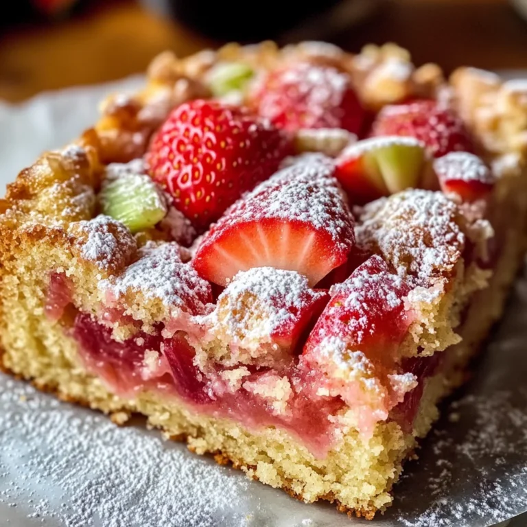 Strawberry Rhubarb Cake