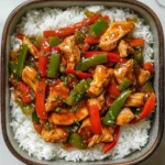 Sweet & Spicy Chicken Stir-Fry with Rice