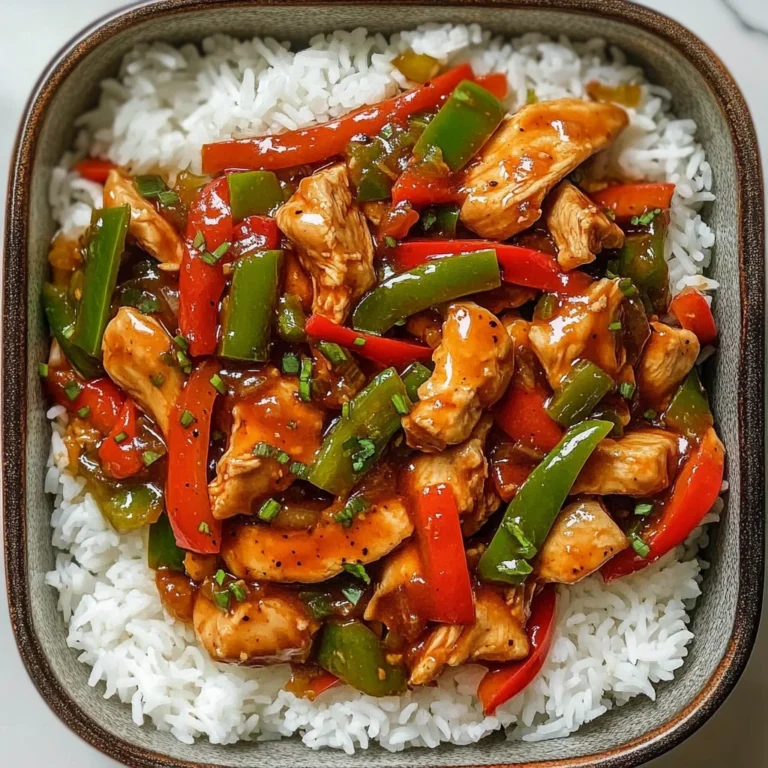Sweet & Spicy Chicken Stir-Fry with Rice