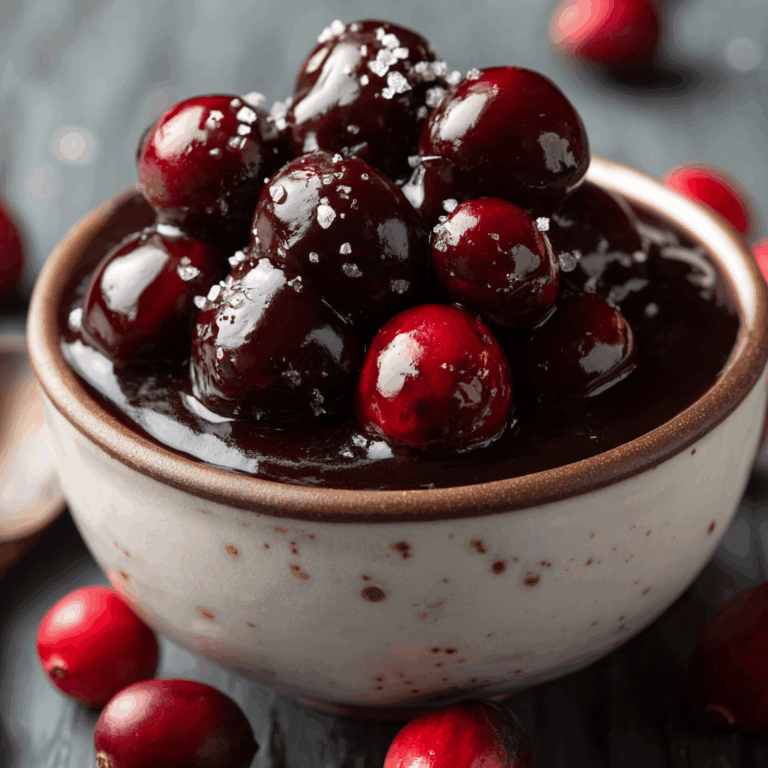Chocolate Covered Cranberry Sauce