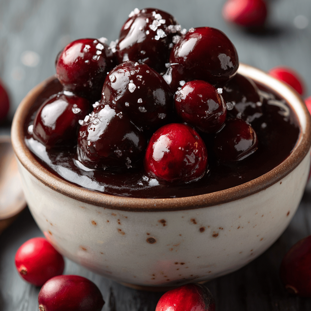 Chocolate Covered Cranberry Sauce