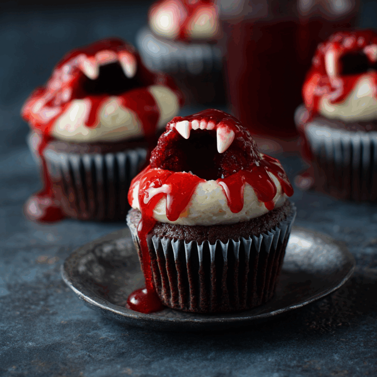 Vampire Bite Halloween Cupcakes: A Spooky Delight with a Deliciously Sinister Twist